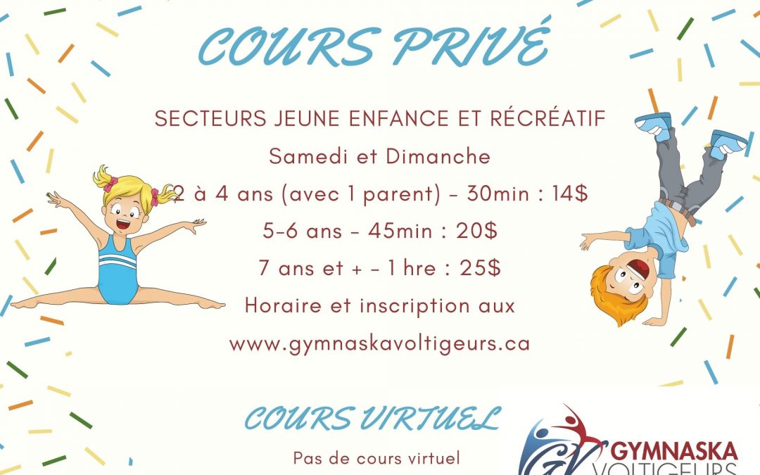 Cours privés et virtuels