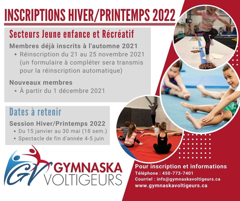 INSCRIPTION Hiver 2022