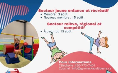 Inscriptions Automne 2022